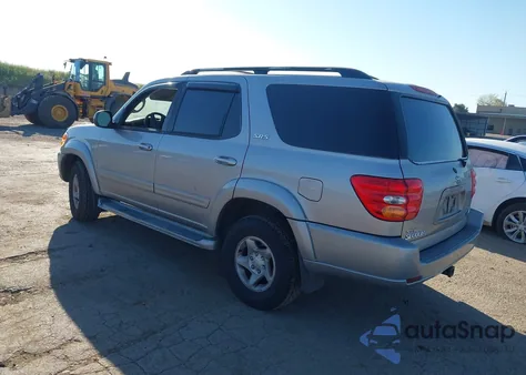 2002 Toyota Sequoia Sr5 V8 z USA, uszkodzony, nr VIN 5TDZT34A62S087549